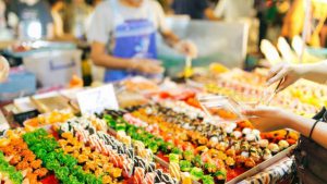 Những khu chợ ẩm thực nổi tiếng ở Thái Lan