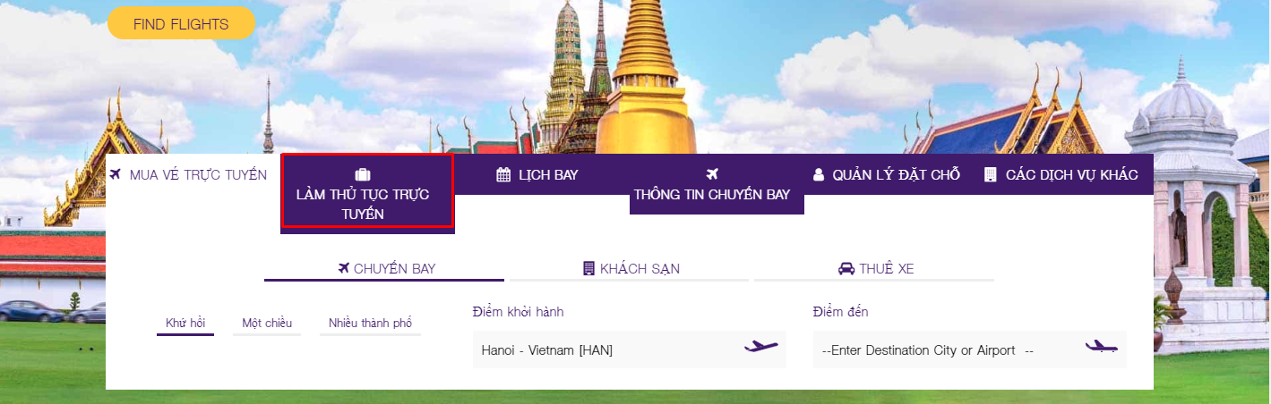 Hướng dẫn check in online Thai Airways nhanh chóng nhất