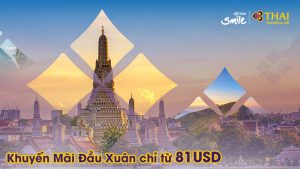Vivu đầu xuân 2020 săn vé máy bay khuyến mãi Thai Airways