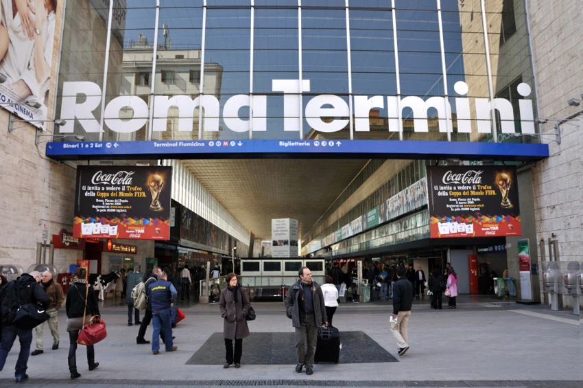 Ga tàu Roma Termini nằm ở trung tâm Rome