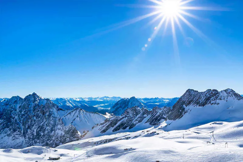 Trượt tuyết ở Zugspitze